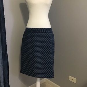 NWT Ann Taylor LOFT Polka Dot Bow Skirt Sz 12